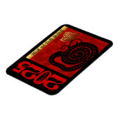 Magnet Flexible Serpent chinois coutume Nouvel An Zodiac Anniversa (Côté Gauche)