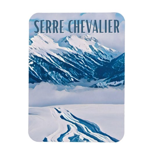 Magnet Flexible Serre Chevalier Station de ski (Vertical)