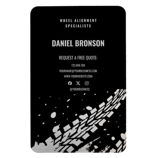 Magnet Flexible Service de réparation mécanique automobile moderne (Vertical)