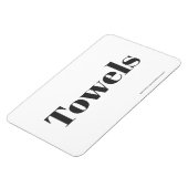 Magnet Flexible Serviettes - avec adresse du site (Côté Gauche)