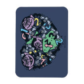 Magnet Flexible Sésame Sésame | Comte von Count Doodle Heart (Vertical)