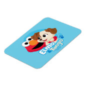 Magnet Flexible Sesame Street | Elmo & Tango Badge (Côté Gauche)