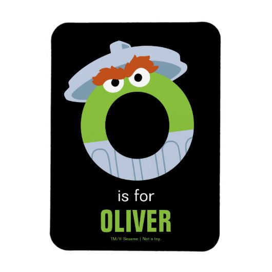 Magnet Flexible Sesame Street | O is for Oscar (Vertical)