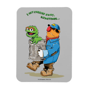 Magnet Flexible Sesame Street   Oscar & Bruno the Garbage Man