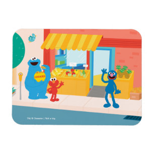 Magnet Flexible Sesame Street Street Scene
