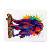 Magnet Flexible Setter Anglais Pop Art Vibrant (Horizontal)