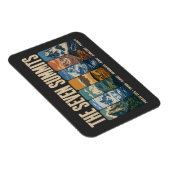 Magnet Flexible Seven Summits Mountain Landmarks Illustration (Côté Droit)