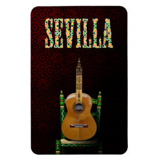 Magnet Flexible SÉVILLE. Guitare flamande avec Girouette de
