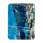 Magnet Flexible Seward Harbour Alaska Impressionnisme Abstrait (Vertical)