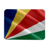 Magnet Flexible Seychelles - Drapeau d'agitation - (Horizontal)