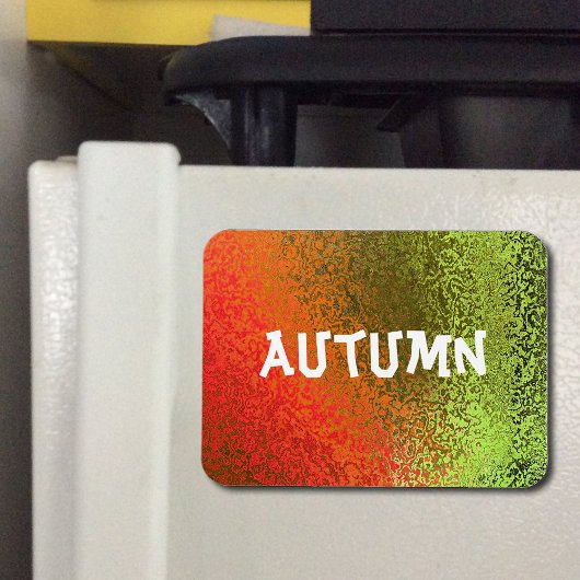 Magnet Flexible Shades de nom propre de l'aimant orange et vert Pr