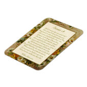 Magnet Flexible Shakespeare Sonnet 18 (Côté Gauche)