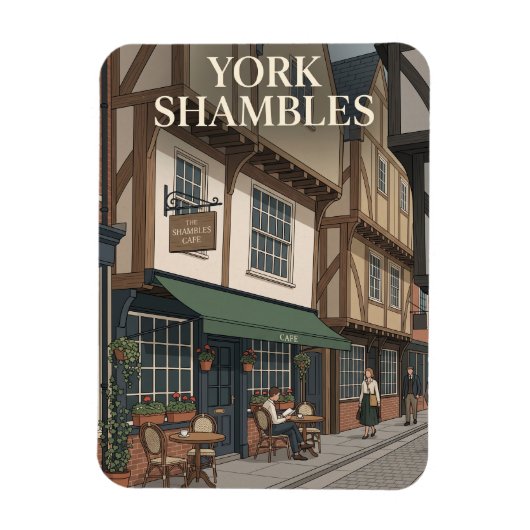 Magnet Flexible Shambles d'York Angleterre (Vertical)