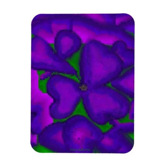 Magnet Flexible Shamrock pourpre (Vertical)