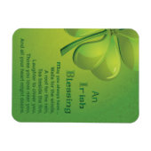 Magnet Flexible Shamrock vert d'Irlande Blessings (Horizontal)