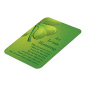 Magnet Flexible Shamrock vert d'Irlande Blessings (Côté Gauche)