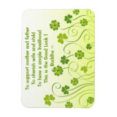 Magnet Flexible Shamrocks et trèfle (Vertical)