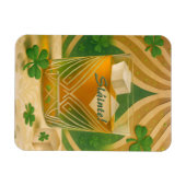 Magnet Flexible Shamrocks Irish Whiskey Tumbler "Sláinte!" (Horizontal)