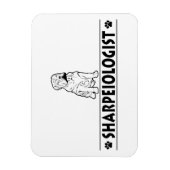 Magnet Flexible Shar-Pei Chinois humoristique (Vertical)