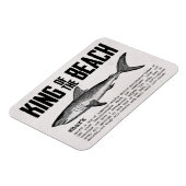 Magnet Flexible Shark vintage et Definition Beach King (Côté Gauche)
