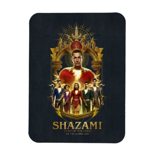 Magnet Flexible SHAZAM ! Furie des dieux | Cadre SHAZAMily (Vertical)