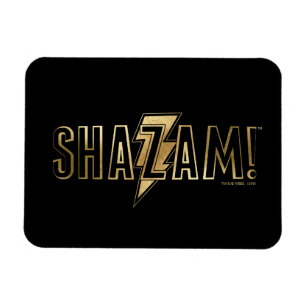 Magnet Flexible SHAZAM ! logo d'or de  