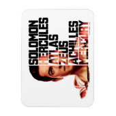 Magnet Flexible SHAZAM ! | Shazam Closeup Acronyme graphique (Vertical)