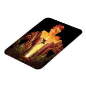 Magnet Flexible SHAZAM ! | Shazam Sunset Silhouette (Côté Gauche)