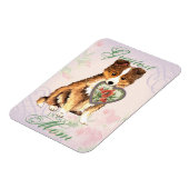Magnet Flexible Sheltie Heart Maman (Côté Gauche)