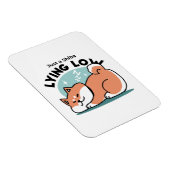 Magnet Flexible Shiba Inu Art : Juste un Shiba Lying Low (Côté Droit)