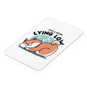 Magnet Flexible Shiba Inu Art : Juste un Shiba Lying Low (Côté Gauche)