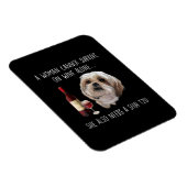 Magnet Flexible Shih Tzu | A Woman Can't Survive On Wine Alone (Côté Droit)