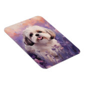 Magnet Flexible Shih Tzu dans le champ Lavender (Côté Droit)
