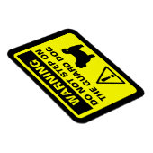 Magnet Flexible Shih Tzu Garde Chien Avertissement (Côté Droit)