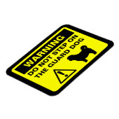 Magnet Flexible Shih Tzu Garde Chien Avertissement (Côté Gauche)
