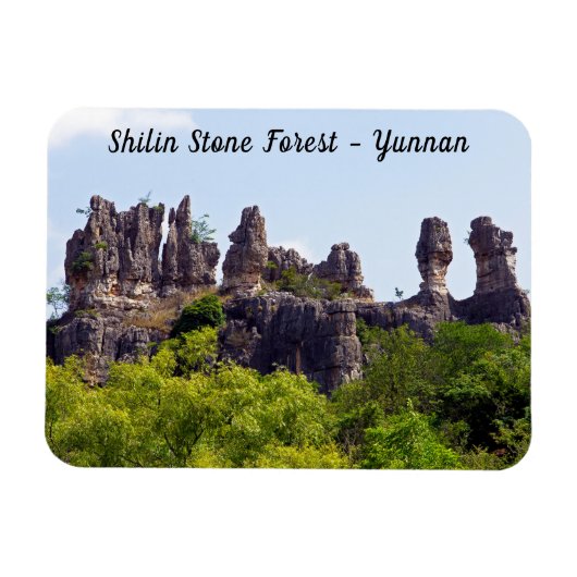 Magnet Flexible Shilin pinnacles Forêt de pierre - Yunnan, Chine,  (Horizontal)