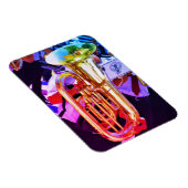 Magnet Flexible Shiny Tuba Slanted Perspective Brass Band (Côté Droit)