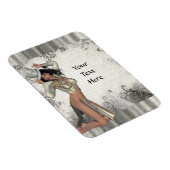 Magnet Flexible Shogirl en argent (Côté Droit)