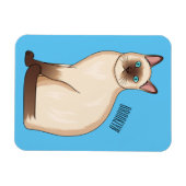 Magnet Flexible Siamese cat cartoon (Horizontal)