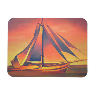 Magnet Flexible Sienna vole au coucher du soleil