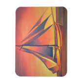 Magnet Flexible Sienna vole au coucher du soleil (Vertical)
