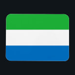 Magnet Flexible Sierra Leone Flag<br><div class="desc">Patriotic flag of Sierra Leone.</div>