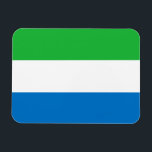 Magnet Flexible Sierra Leone Flag<br><div class="desc">Patriotic flag of Sierra Leone.</div>