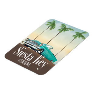 Magnet Flexible Siesta Key Florida travel poster