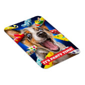 Magnet Flexible Sifflets de fête pour chien heureux (Côté Droit)
