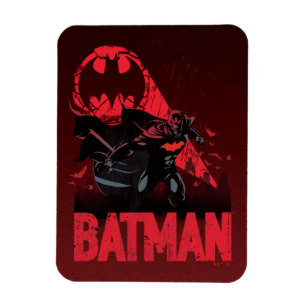 Magnet Flexible Signal de chauve-souris cramoisi de Batman