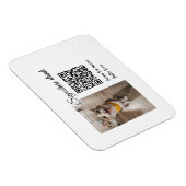 Magnet Flexible Signature boisson scanner QR code ajouter le nom d (Côté Droit)