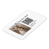 Magnet Flexible Signature boisson scanner QR code ajouter le nom d (Côté Gauche)