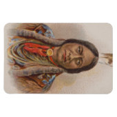 Magnet Flexible Signaux de fumée : Lakota Indian Chief Sitting Bul (Horizontal)