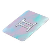 Magnet Flexible Signe du zodiaque Gémeaux de style mère perle (Côté Gauche)